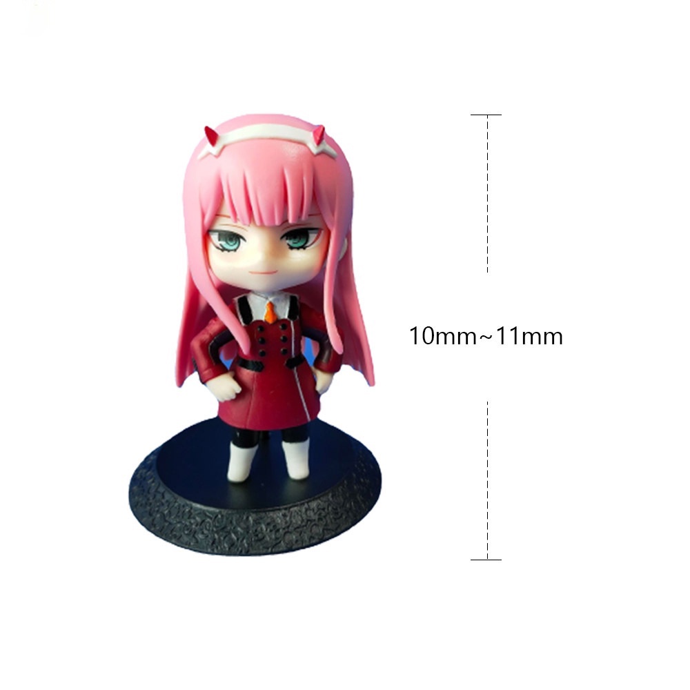 Spot Goods 3pcs Action Figure Darling In The FRANXX Bahan PVC Ukuran 10cm 02 Untuk Koleksi