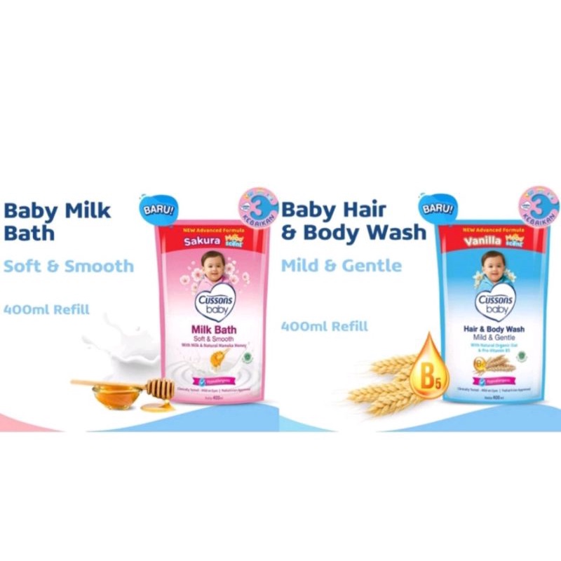 Cussons hair&body 400ml