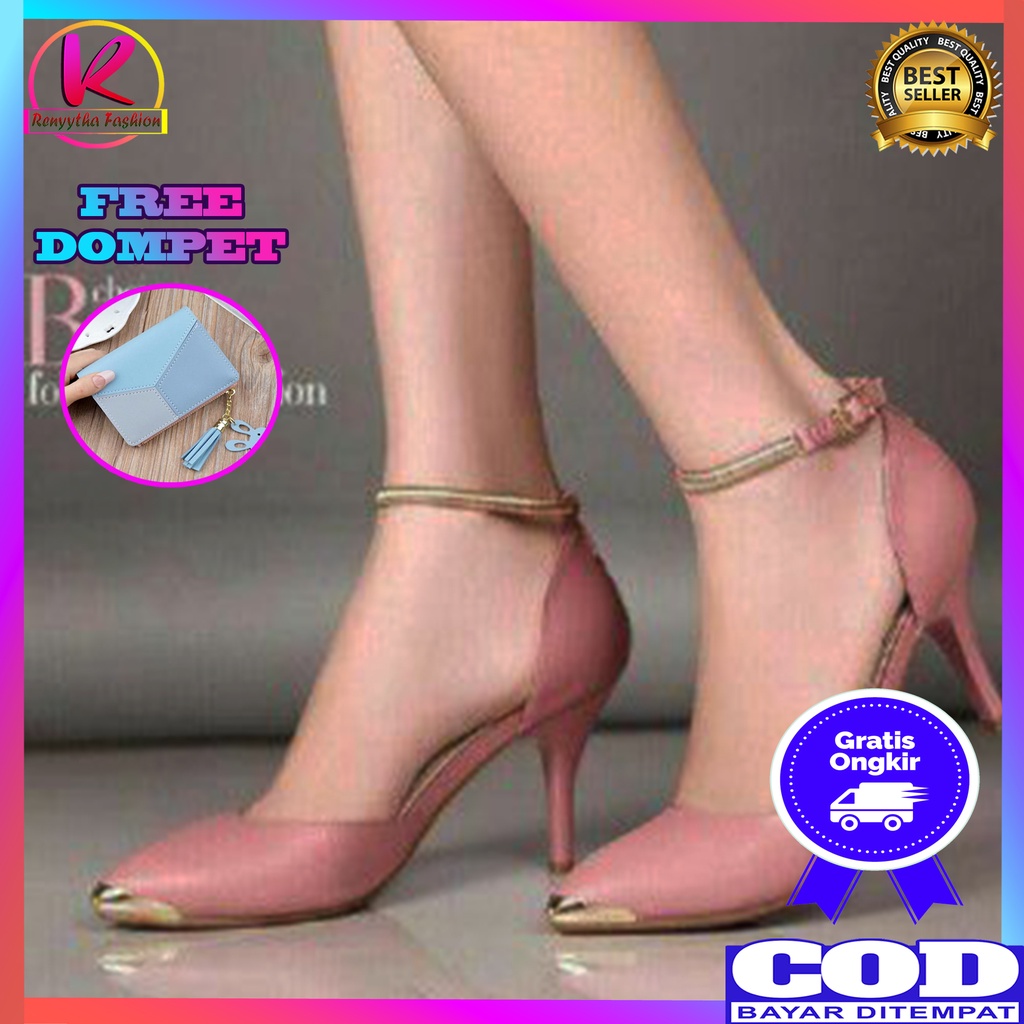 Sepatu Hak Wanita Cewek Sepatu Kondangan Pesta 2022 High Heels Hils Hak Tinggi Wanita Cewek GP.06 Pr
