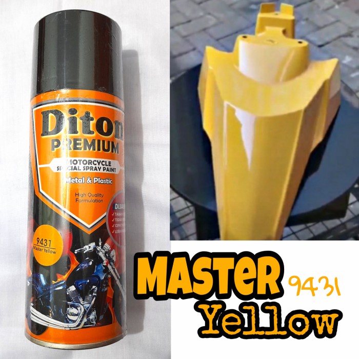

Diton Premium Master Yellow 9431 400 cc warna Solid