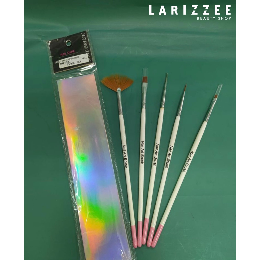 

ZY NAIL ART BRUSH SET ISI 5 KUAS UNTUK MELUKIS KUKU