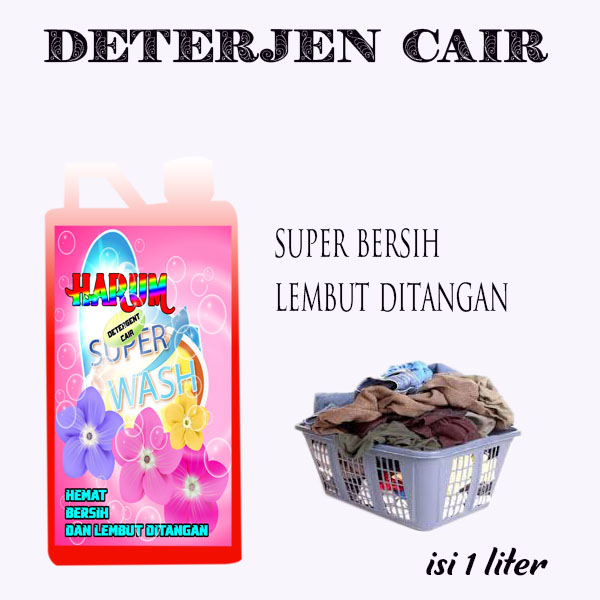 DETERGENT LIQUID(SABUN CUCI CAIR) untuk mesin cuci DAN CUCI MANUAL isi 1 Liter