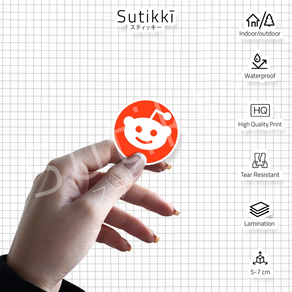 Sutikki | Sticker Pack Reddit Mascot Logo Character Maskot Icon Stiker Laptop Vinyl Aesthetic