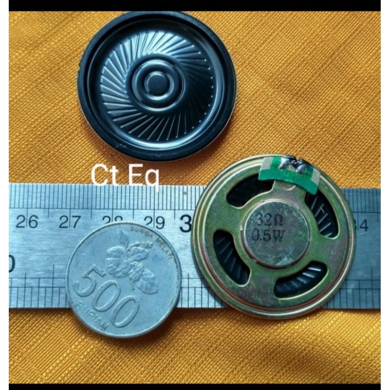 Speaker 32 ohm 05 watt speaker Diameter 40 mm Tebal 5mm