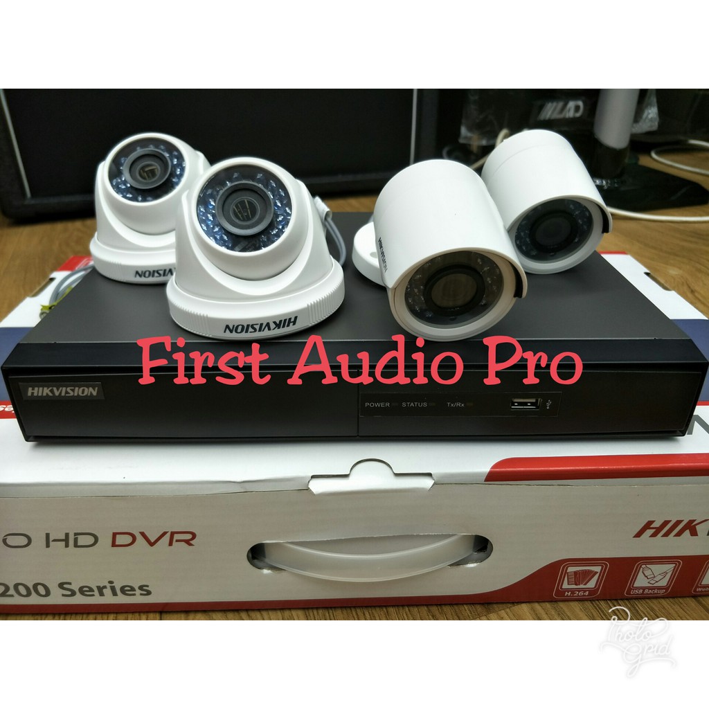 PROMO PAKET CCTV HIKVISION DVR 8CH + 4 CCTV FULL HD 2MP (KOMPLIT SET)