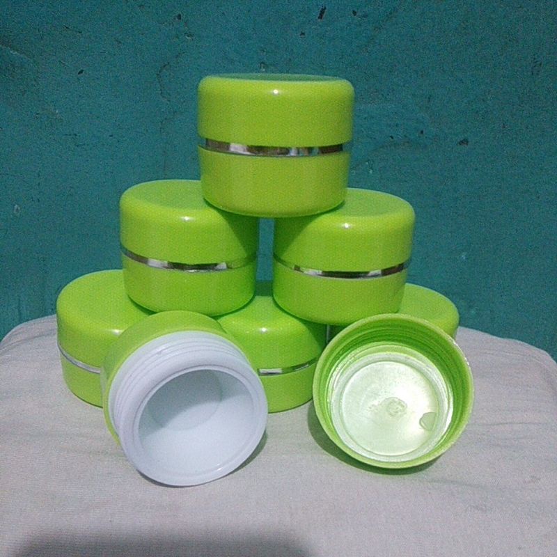 

Pot crim 12,5 gram warna ijo stabilo lis silver