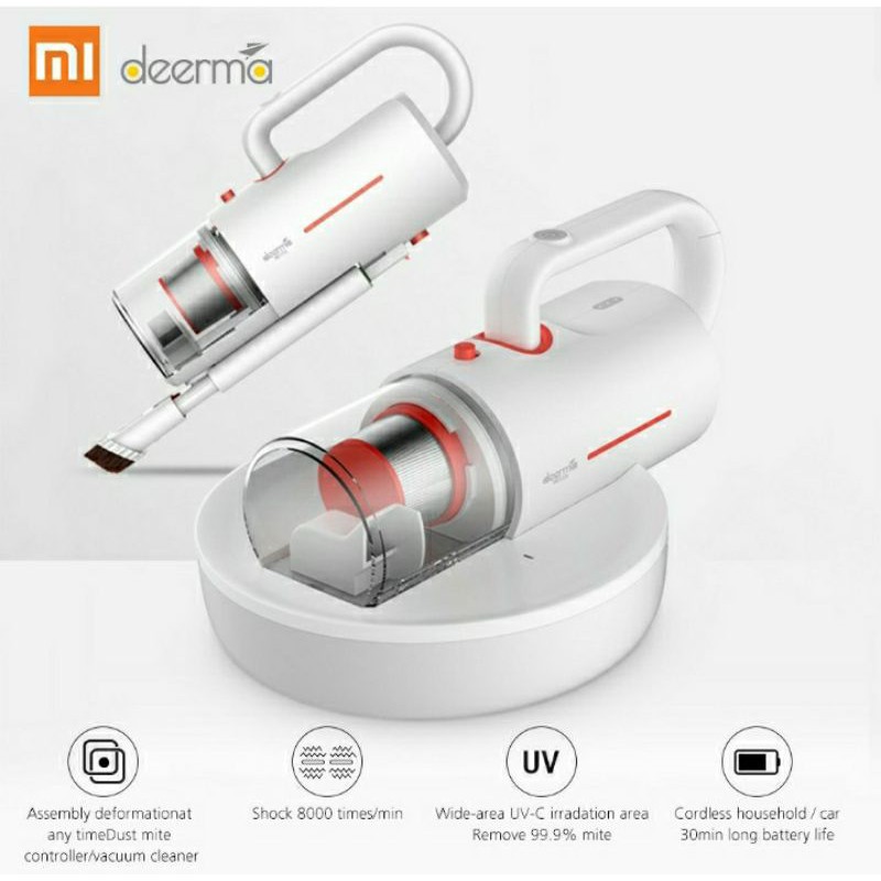 Deerma CM1900 Wireless UV Mites Tungau Hand-held Vacuum Cleaner Home Kasur