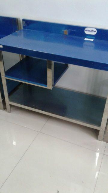 Meja Dapur / Kompor Stainless Steel 1 Rak Serbaguna Metalco Harga Pabrik