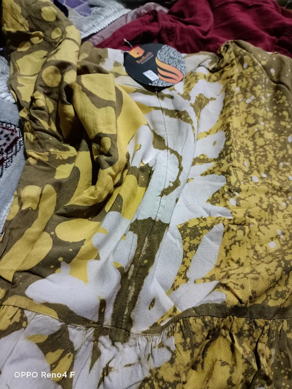 Ry21 Gamis Batik Bahan Katun Rayon Premium Motif Abstrak