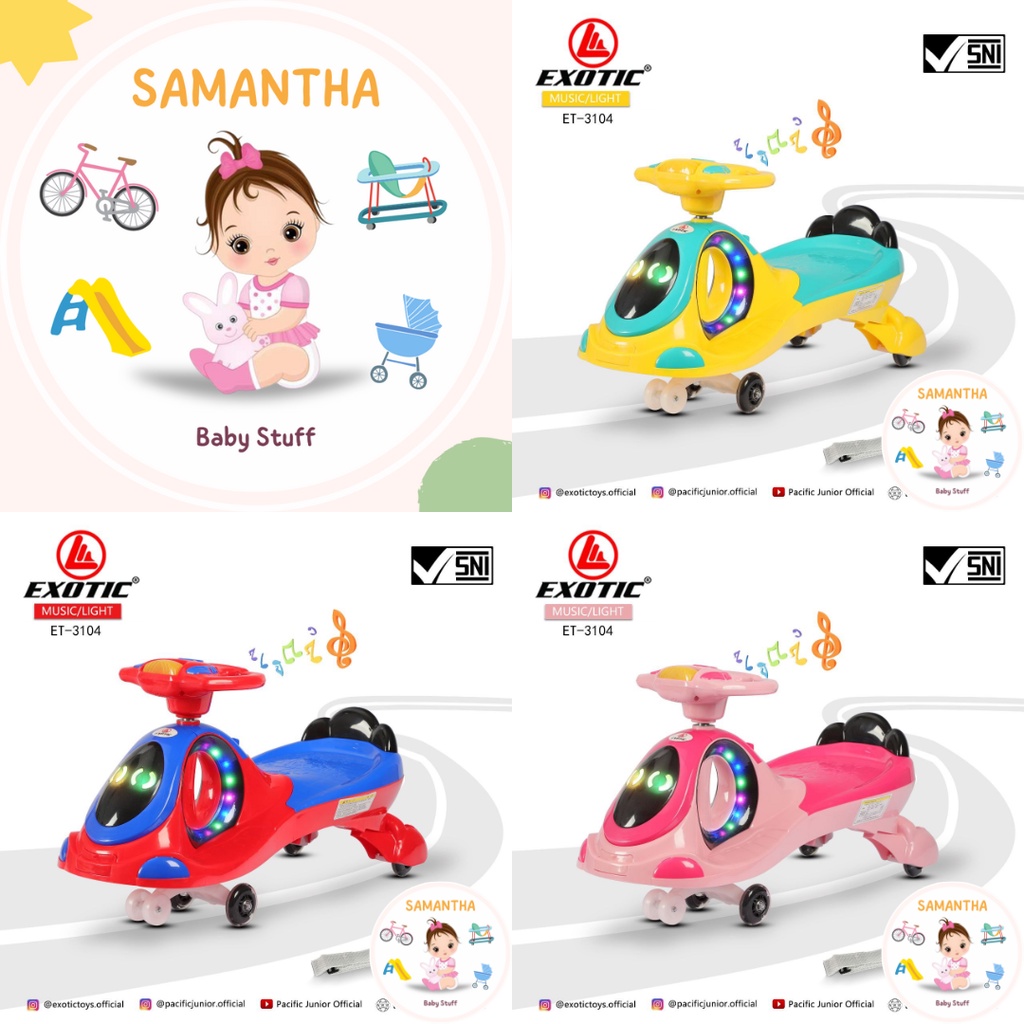 Mainan Anak Swing Car Exotic ET-3104