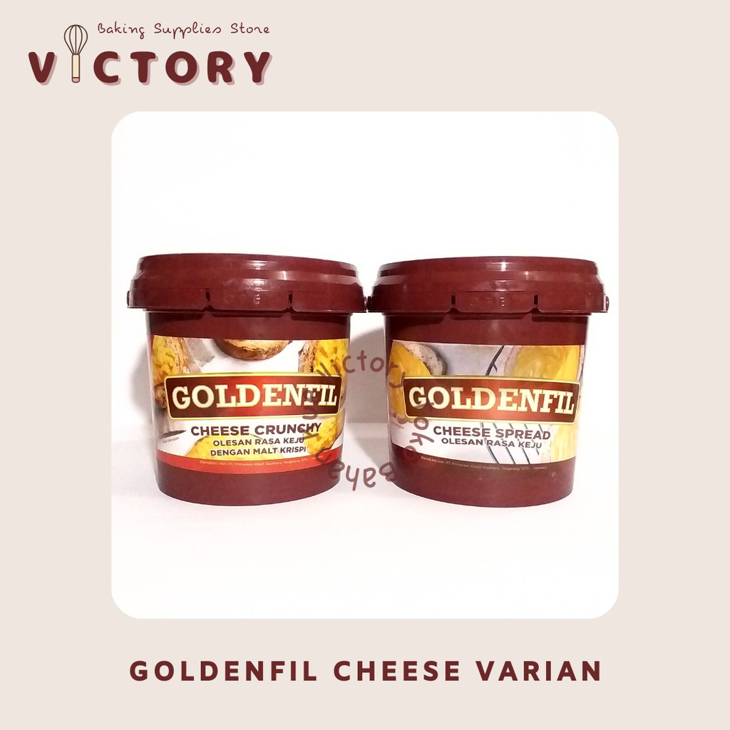 

GOLDENFIL Cheese Spread / Crunchy 1KG - Selai Keju