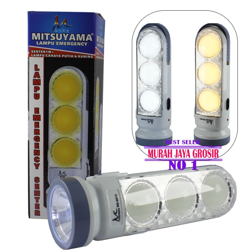  Lampu  Cas Mitsuyama MS 6033 Emergency lamp dual mode 