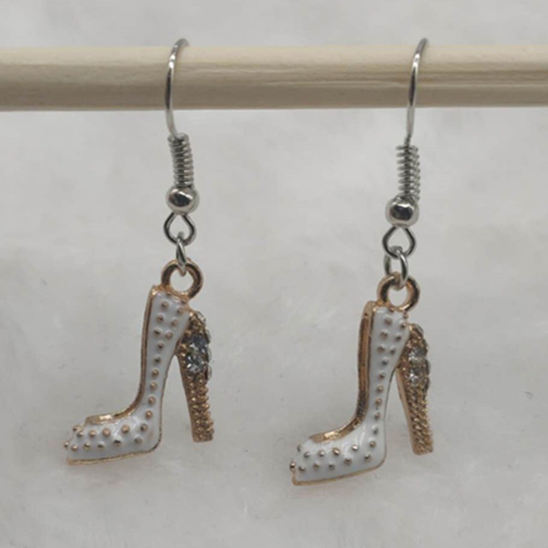 Anting Tusuk Bentuk Sepatu high Heels Lucu Untuk Wanita
