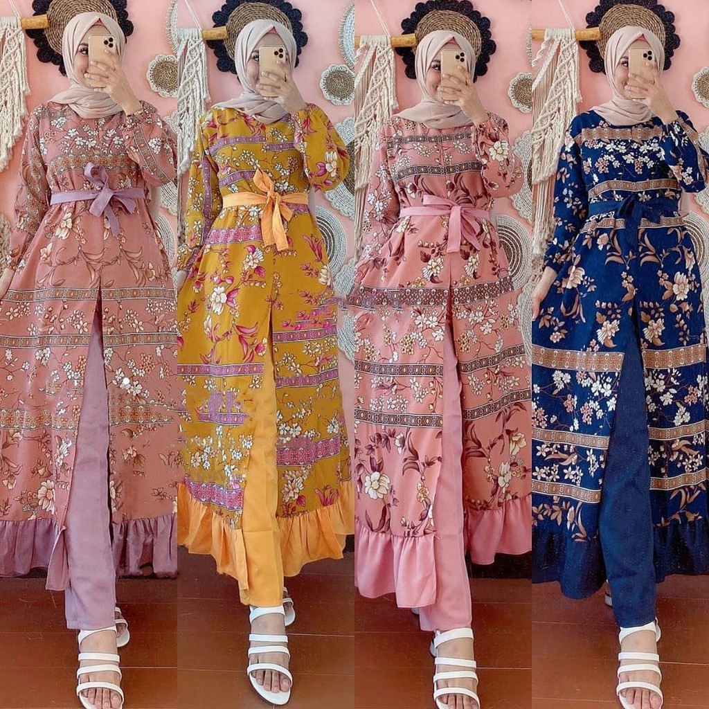 Libona Set / Include Dress / Include Celana / Setelan Murah