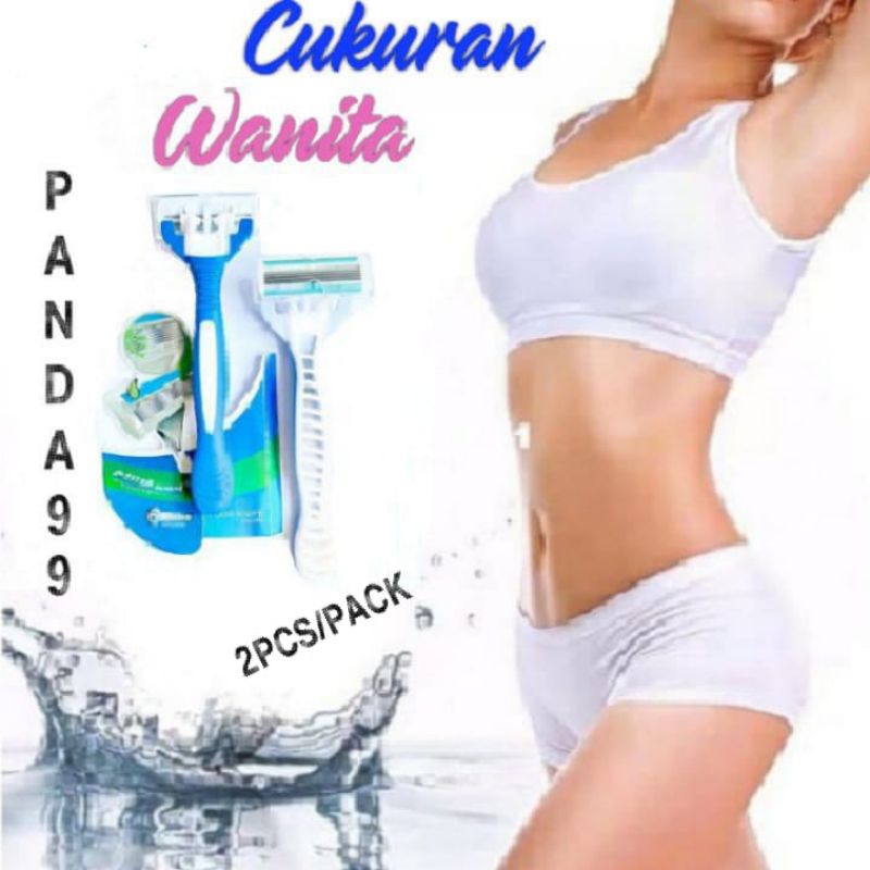 Alat Cukur Wanita Simply Gilimany Basic isi 2 Razor Pisau (Mata 4&amp;6)⭐ panda99⭐