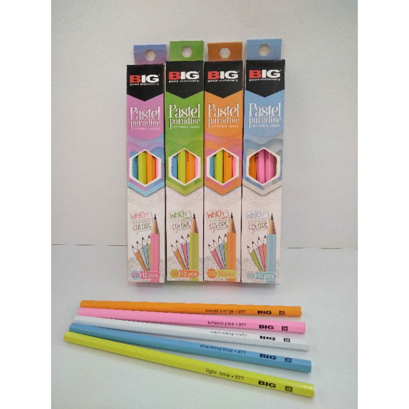 

Pensil BIG 977 Pastel Paradise 2B