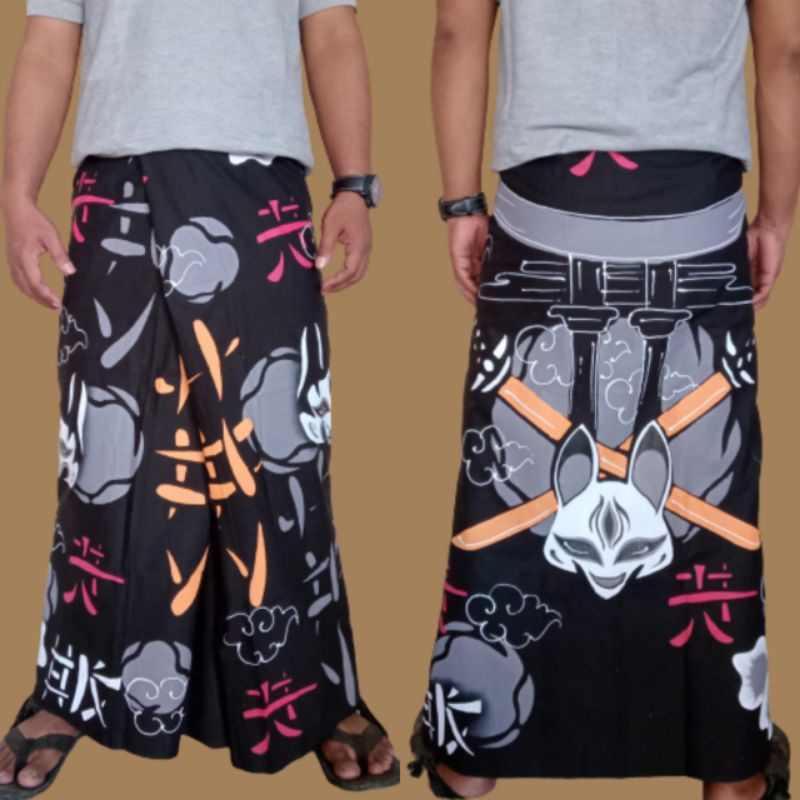 baju SARUNG BATIK LUKIS ANIME SHINOBI | SARUNG LUKIS MOTIF TERBARU | SARUNG BATIK PEKALONGAN | SARUNG RAI SOBAT GURUN bisa custom