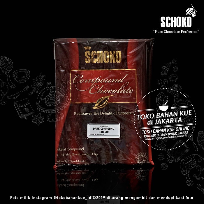 

Siap Kirim Schoko Dark Compound Grande 1Kg Chocolate Cokelat Baking Coklat Cocoa