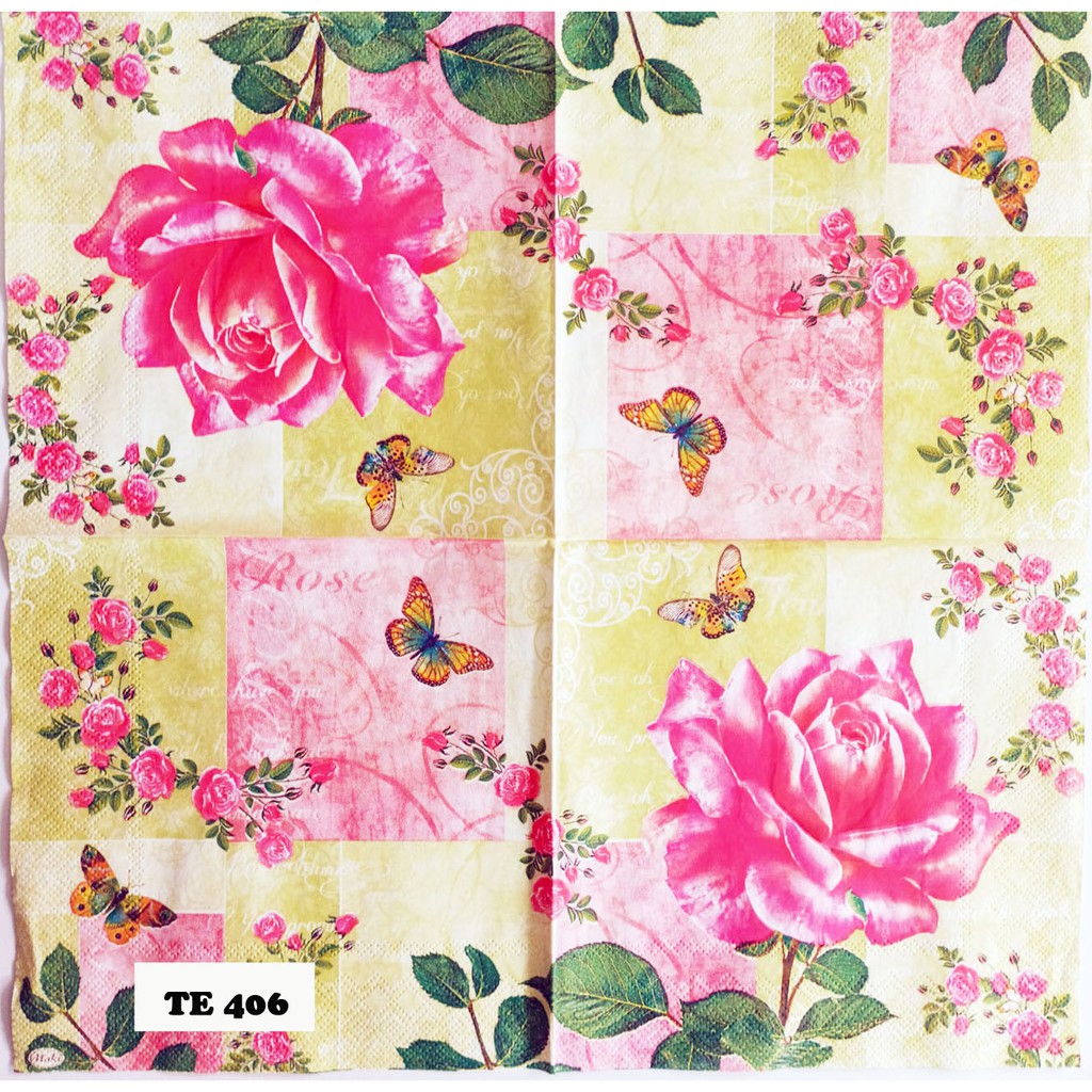 TISU DECOUPAGE EROPAH 33X33 CM TE 406 TTS