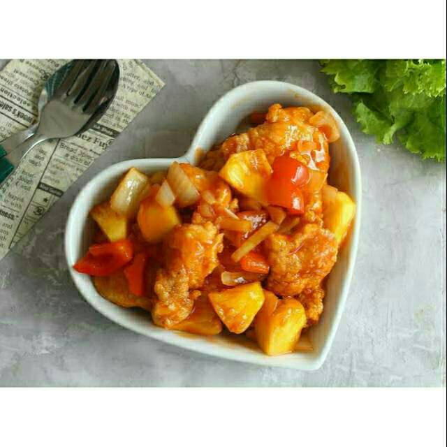 Ayam Goreng Krispi Saus Asam Manis Frozen | Halal MUI Mudah Siap Masak | 300 Gram