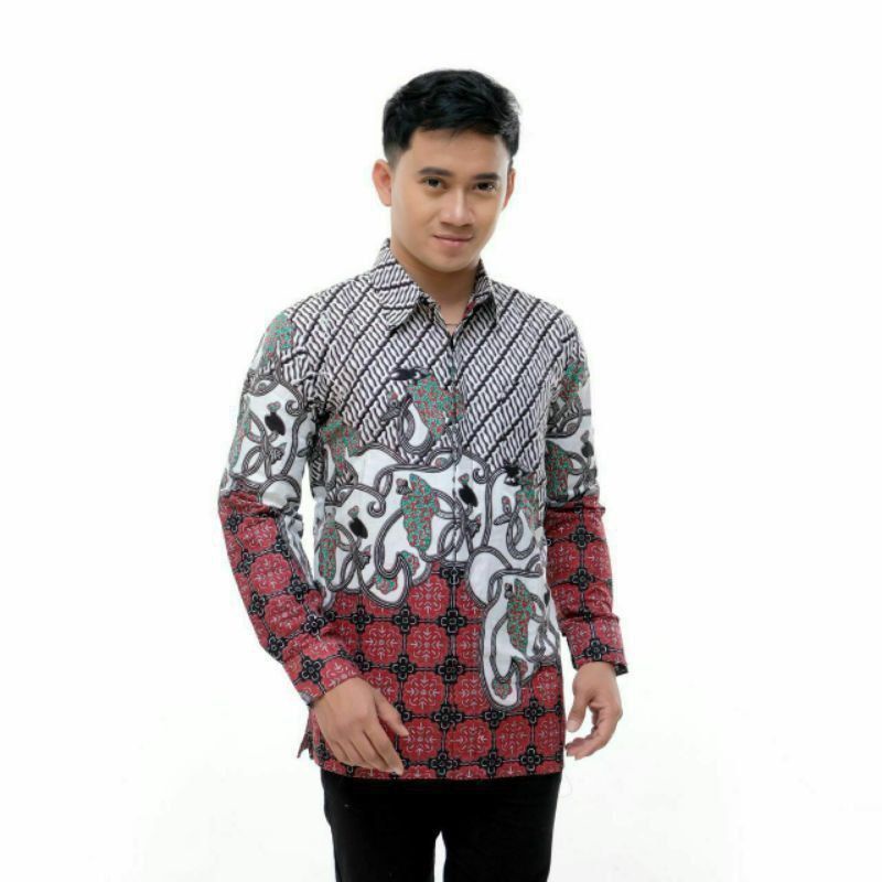 Kemeja Batik Pria Lengan Panjang | Batik Pria Lengan Panjang M L XL XXL | Batik Pria Murah