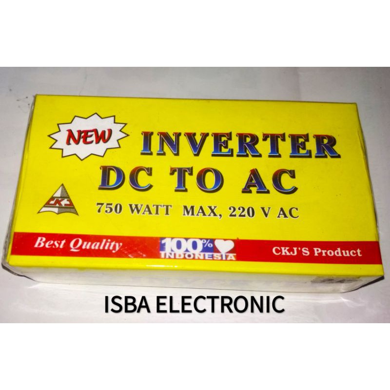 Inverter DC ke AC 750 Watt (Arus searah ke arus bolak balik)