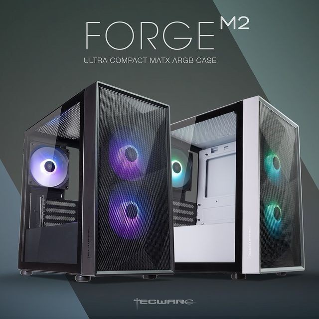 Tecware Forge M2 ARGB - Tempered Glass m-ATX Gaming Case II GPX