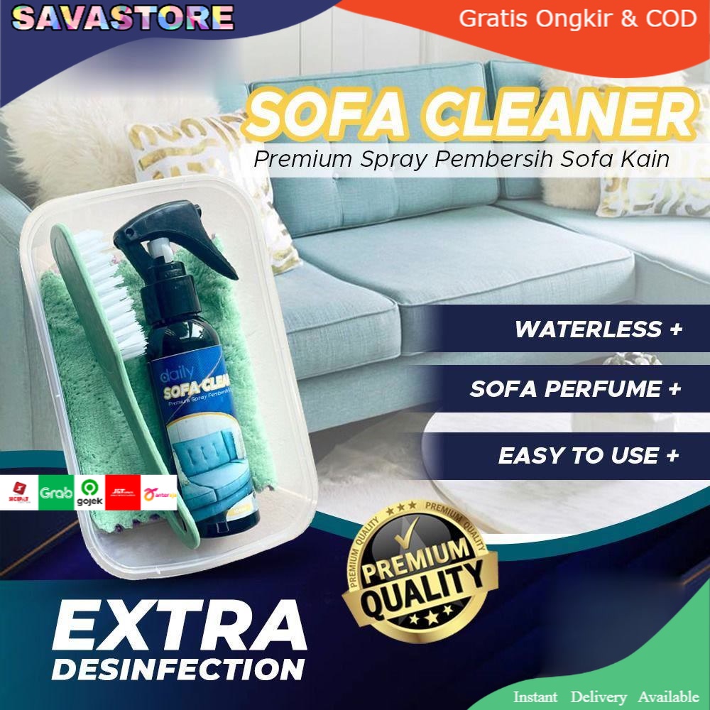 SPRAY PEMBERSIH AMPUH SOFA KAIN - SOFA CLEANER PACK PREMIUM WATERLESS