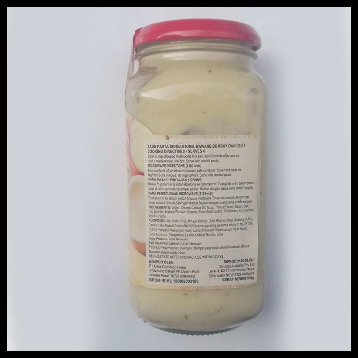 

TERBARUU!! LEGGO'S CARBONARA SAUCE FRESH CREAM ONION CHEESE 490GR - SAUS PASTA PROMO