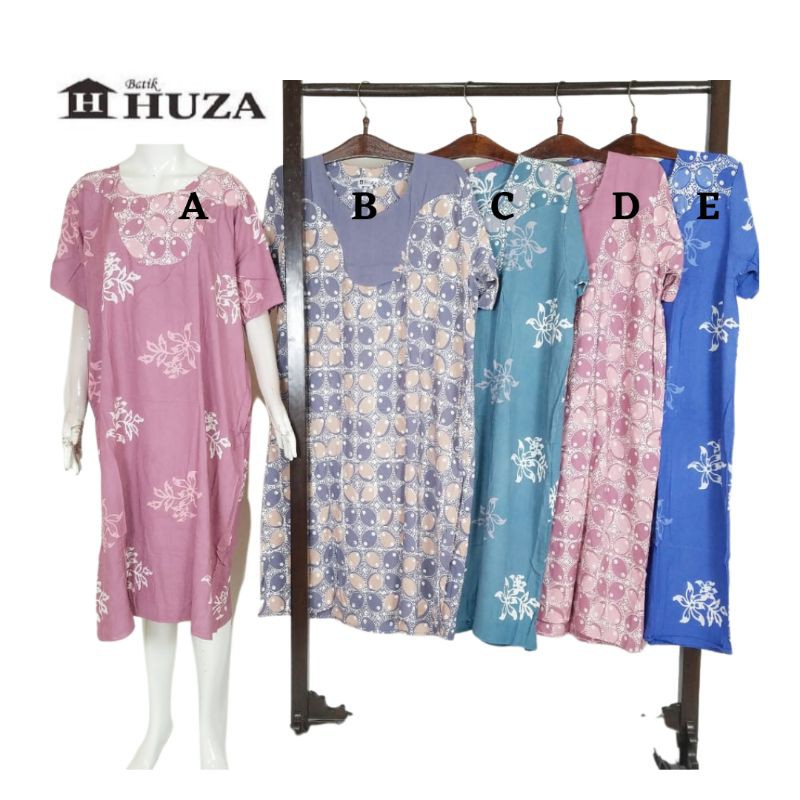 Daster Model Batik Huza / Homedress pendek batik Pekalongan pusat grosir dster