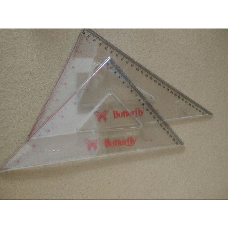 

penggaris segitiga butterfly set no.10 triangle rulers