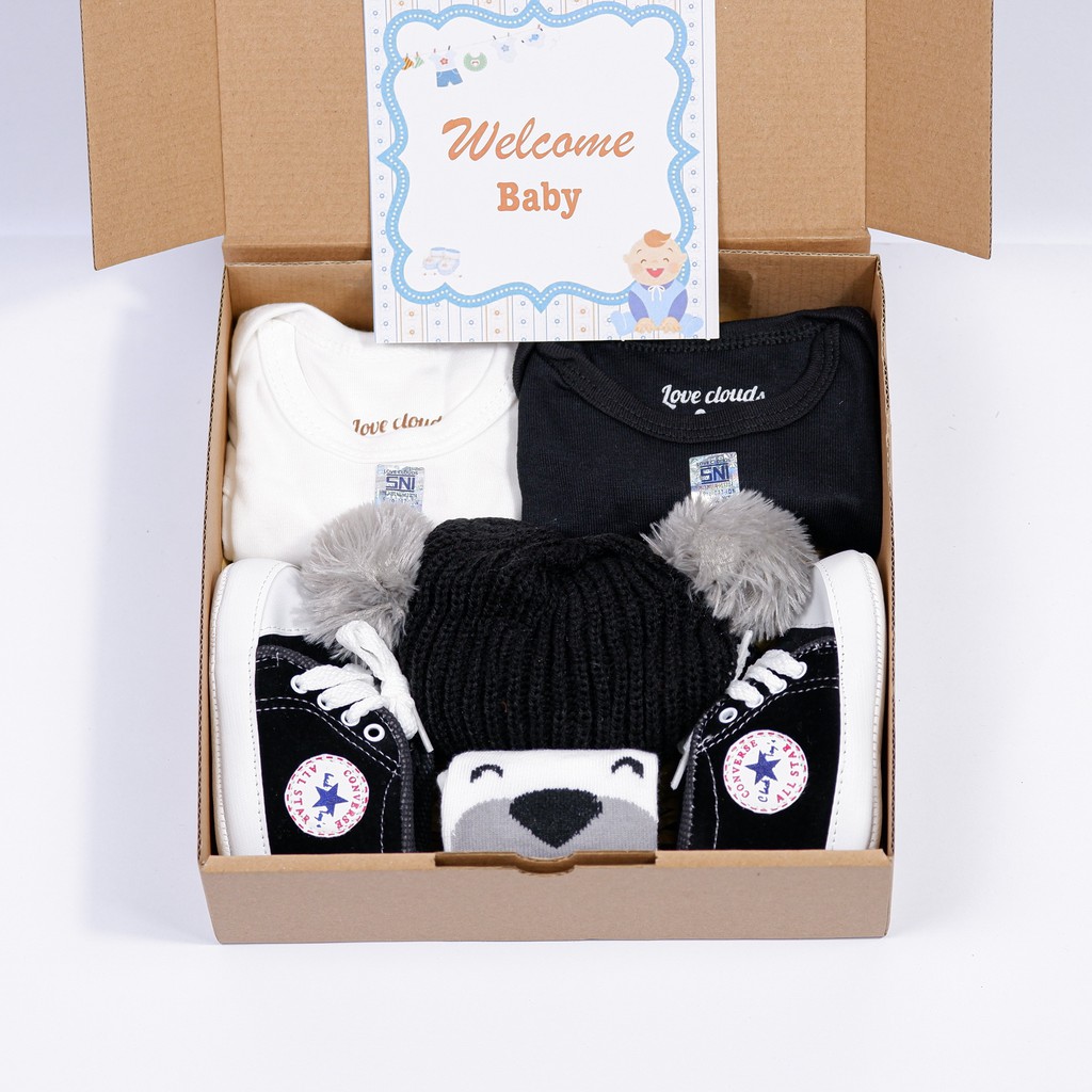 HAMPERS KADO BAYI MURAH | HAMPERS BABY-LENGKAP  BLACK