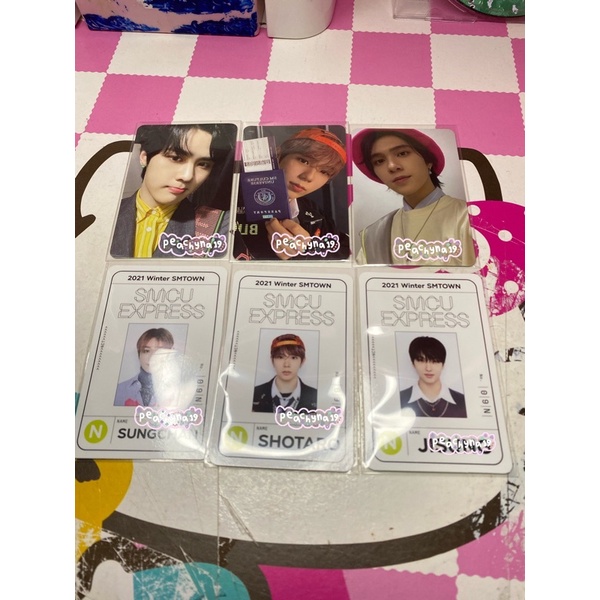 WTS photocard smcu daytime passcard shotaro jisung hendery kun sungchan