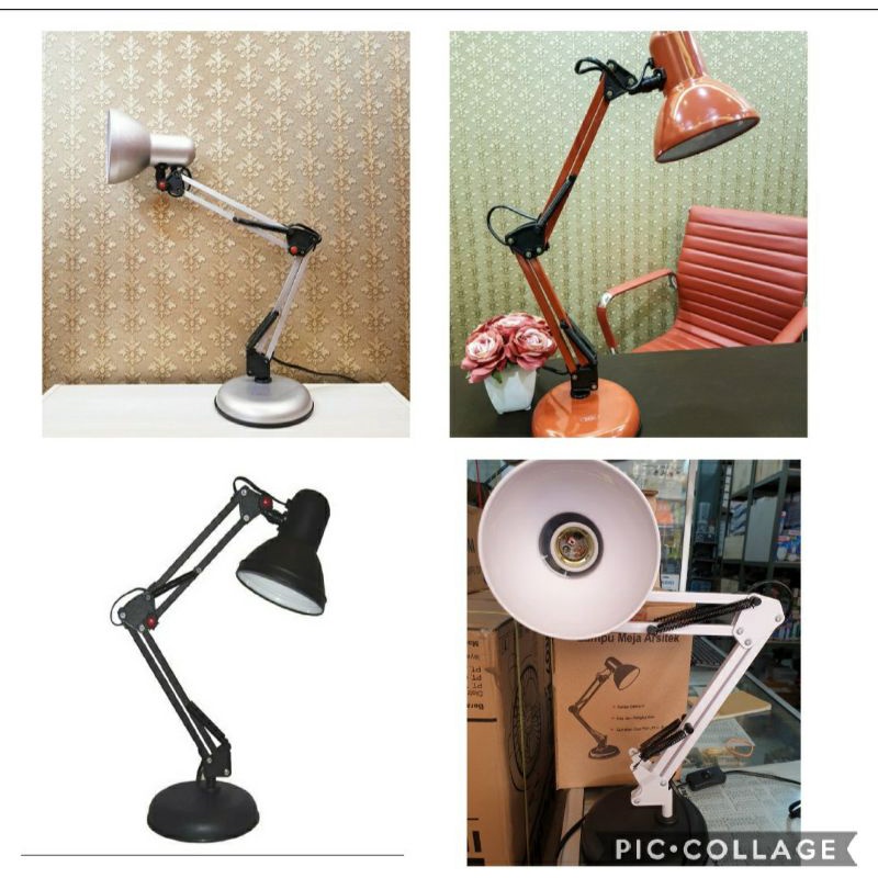 Lampu belajar desk lamp model arsitek