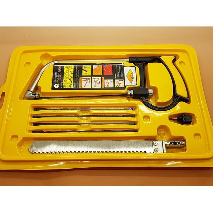 Gergaji Multifungsi Set 3 Way Blade Magic Saw Gergaji Tangan Kayu Besi