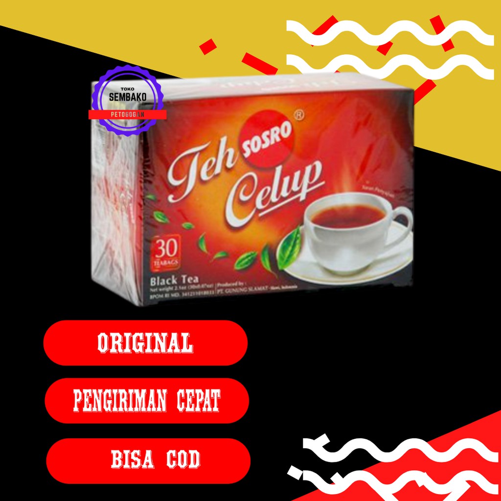 

Teh Celup Sosro Isi 30 Pcs Toko Sembako Petogogan