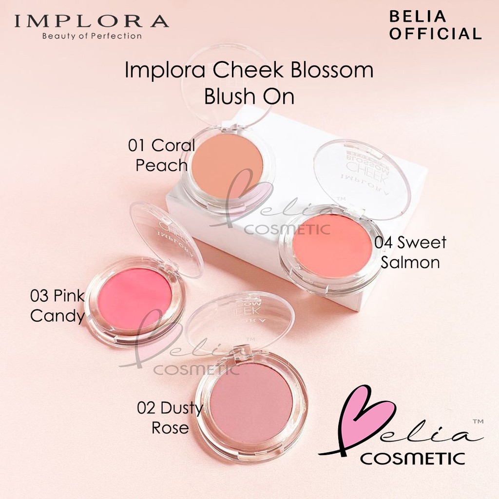 ❤ BELIA ❤ IMPLORA (✔️BPOM) Cheek Blossom Blush On 3.5g | perona wajah blushon padat