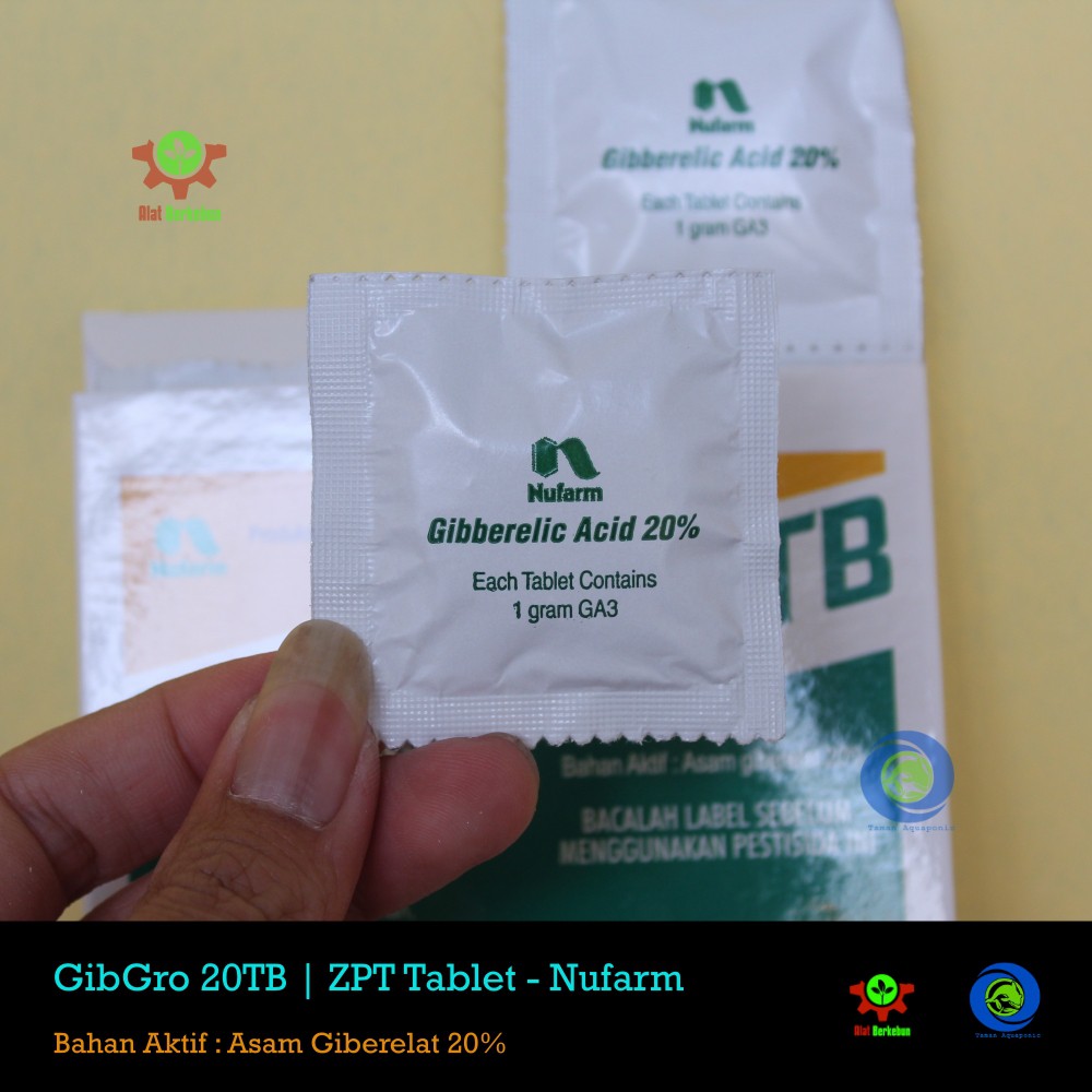 GibGro 20TB Tablet GA3 Gibberelic Acid 20% Nufarm