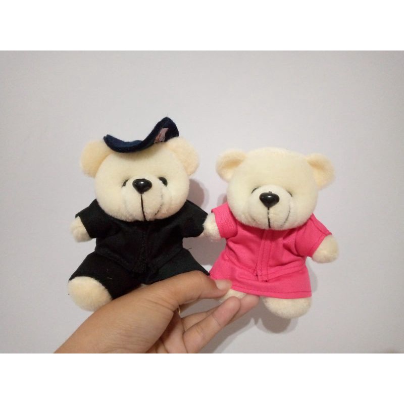 Boneka Bear Mini Brimob & Bhayangkari 10cm