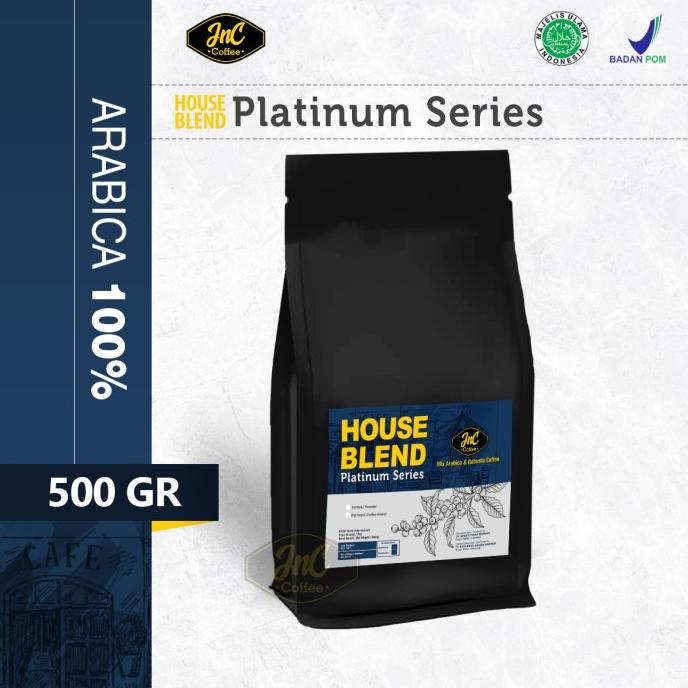

[COD] JnC House Blend Platinum 100% Biji Kopi Arabika 500 Gr [COD]