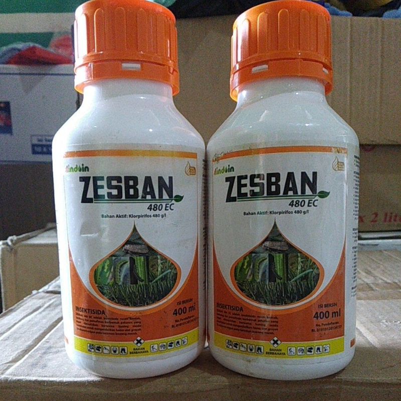 OBAT PERTANIAN ULAT INSEKTISIDA ZESBAN 480EC