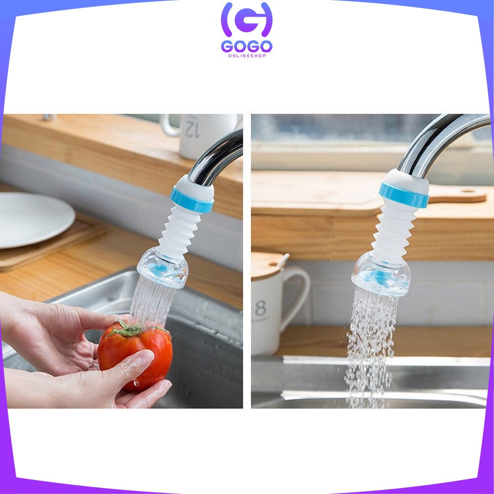 GOGO-C144 Sambungan Kran Air Fleksibel Saringan Air Keran Water Filter Faucet Anti Splash Shower