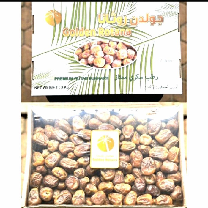 

Kurma Sukari Premium GOLDEN ROTANA 3Kg