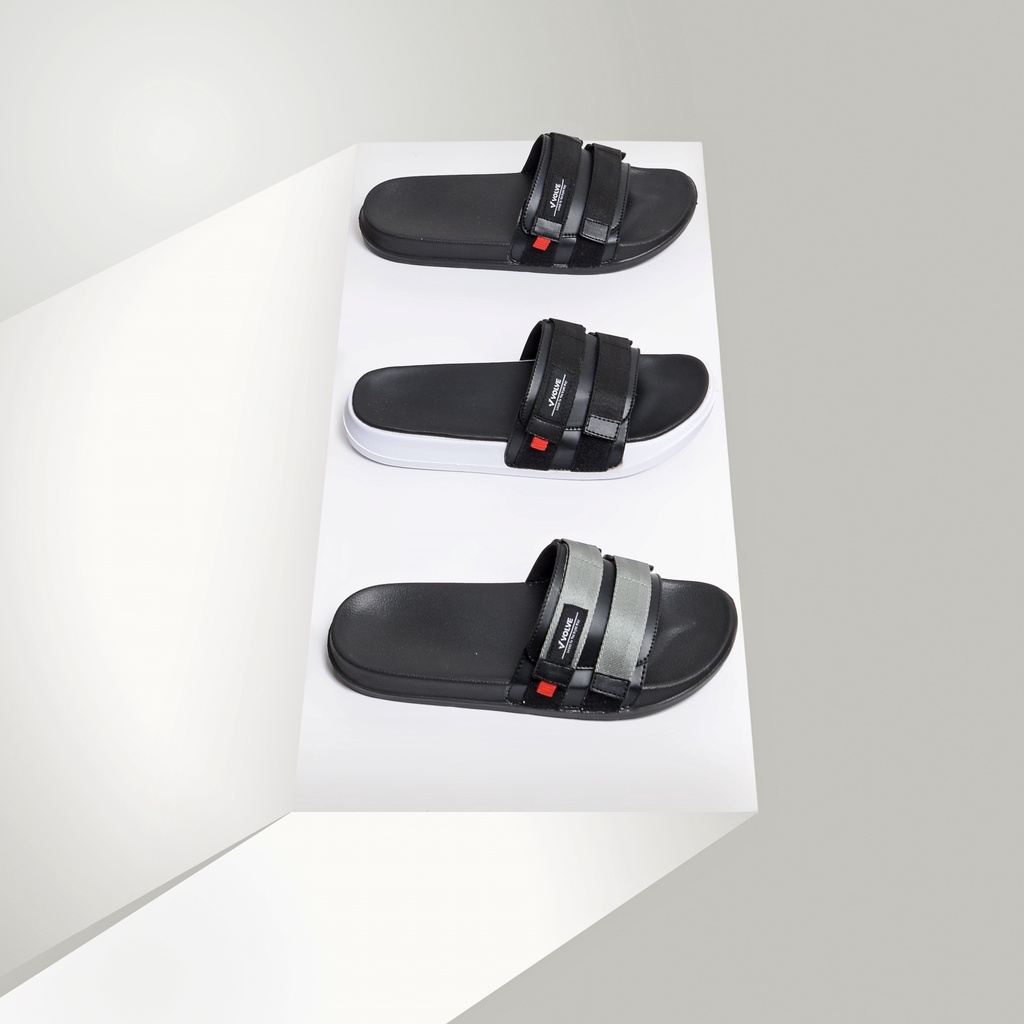 Geta Black White | Sandal EVA Ringan Slop Santai Simple Pria Men Sendal Footwear | FORIND x Volve