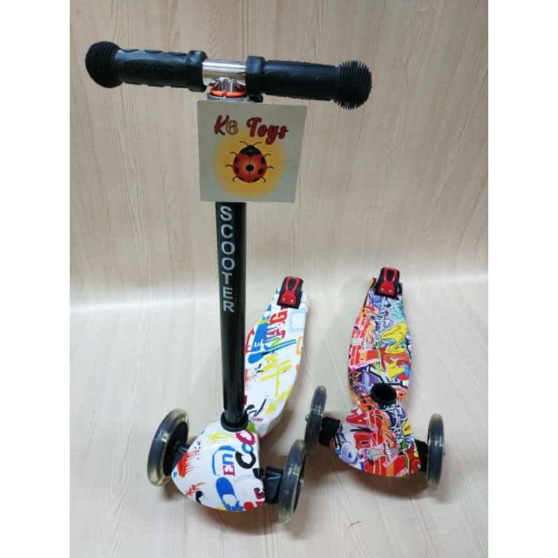 Sekuter Anak Roda 3 Ada Lampu Otopet kickboard scooter