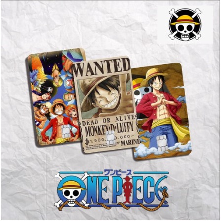

Sticker Skin Card HOLOGRAM Stiker Onepiece Luffy D Monkey