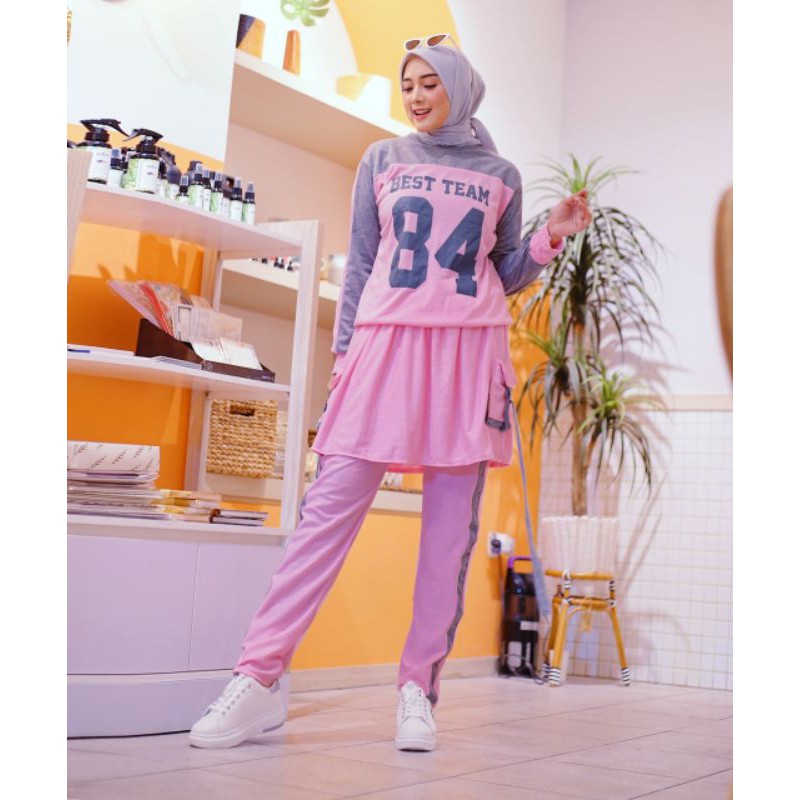 SETELAN WANITA/ stelan wanita/baju wanita kekinian/84 SET/baju wanita/ fashion muslim/ baju olahraga