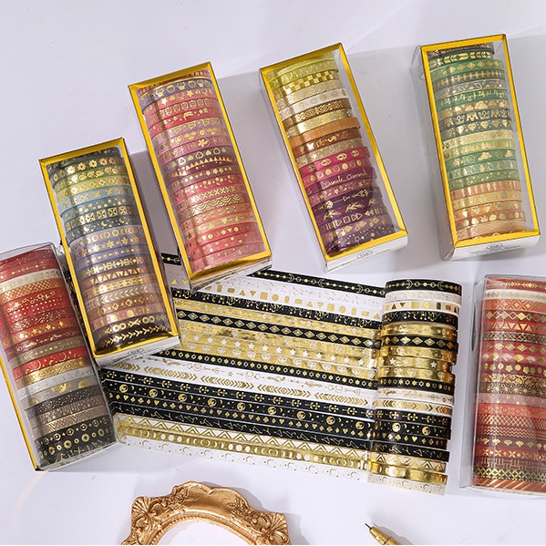 [ORGM] Aneka Isolasi Kertas Selotip Motif | Masking Tape | Washi Tape Motif Lucu set