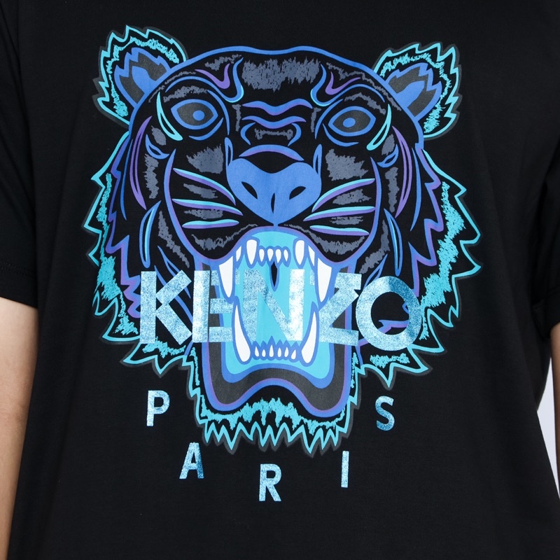 Ken. Tiger Tshirt Black Navy