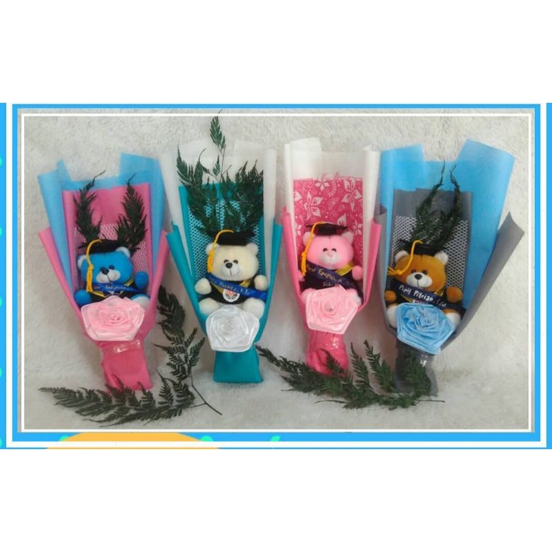 BUKET BUNGA BONEKA WISUDA | BUKET BUNGA | BONEKA STITCH | BONEKA DORAEMON | BONEKA HELLO KITTY